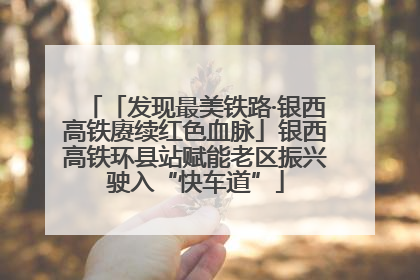 「发现最美铁路·银西高铁赓续红色血脉」银西高铁环县站赋能老区振兴驶入“快车道”