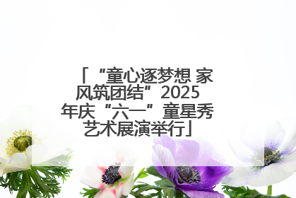 “童心逐梦想 家风筑团结”2025年庆“六一”童星秀艺术展演举行