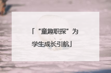 “童趣职探”为学生成长引航
