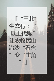 “三北”生态行：“以工代赈”让农牧民由治沙“看客”变“主角”