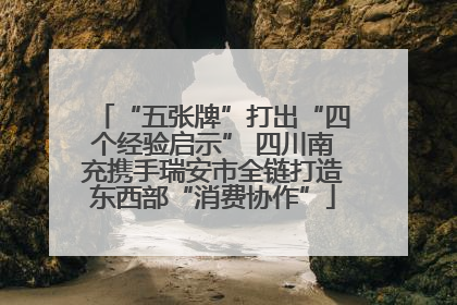 “五张牌”打出“四个经验启示” 四川南充携手瑞安市全链打造东西部“消费协作”