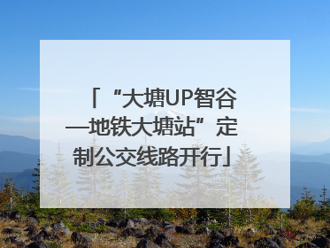 “大塘UP智谷—地铁大塘站”定制公交线路开行