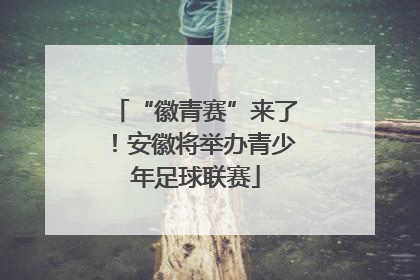 “徽青赛”来了！安徽将举办青少年足球联赛