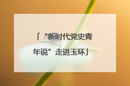 “新时代党史青年说”走进玉环