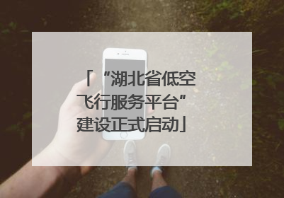 “湖北省低空飞行服务平台”建设正式启动