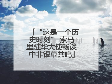 “这是一个历史时刻” 索马里驻华大使畅谈中非银幕共鸣