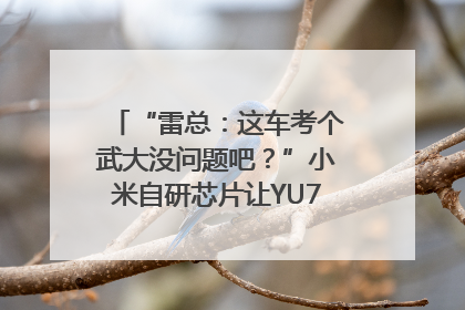 “雷总：这车考个武大没问题吧？”小米自研芯片让YU7会学习｜汽车科技