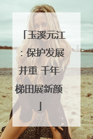 玉溪元江：保护发展并重 千年梯田展新颜
