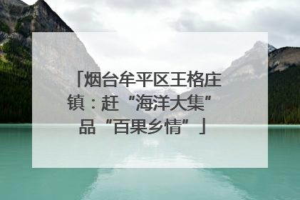 烟台牟平区王格庄镇：赶“海洋大集” 品“百果乡情”