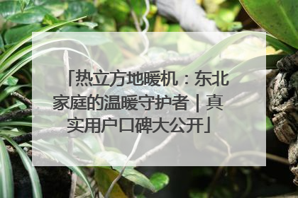 热立方地暖机：东北家庭的温暖守护者｜真实用户口碑大公开