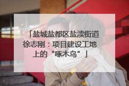 盐城盐都区盐渎街道徐志刚：项目建设工地上的“啄木鸟”
