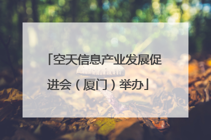 空天信息产业发展促进会（厦门）举办