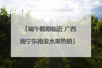 端午假期临近 广西南宁东南亚水果热销