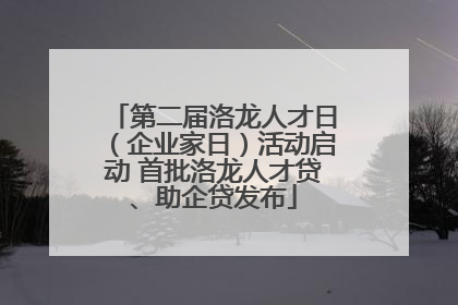 第二届洛龙人才日（企业家日）活动启动 首批洛龙人才贷、助企贷发布