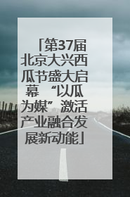 第37届北京大兴西瓜节盛大启幕 “以瓜为媒”激活产业融合发展新动能