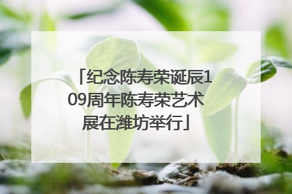 纪念陈寿荣诞辰109周年陈寿荣艺术展在潍坊举行