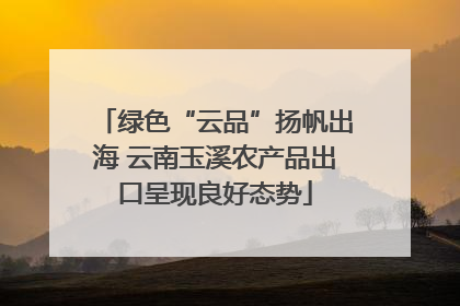绿色“云品”扬帆出海 云南玉溪农产品出口呈现良好态势