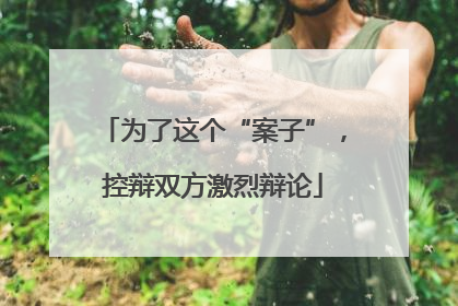 为了这个“案子”，控辩双方激烈辩论