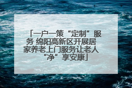 一户一策“定制”服务 绵阳高新区开展居家养老上门服务让老人“净”享安康