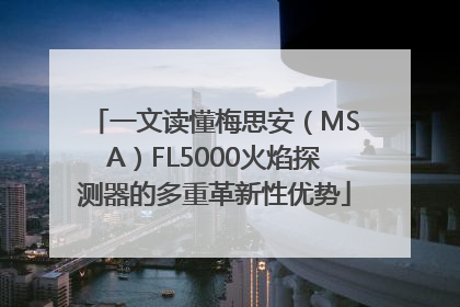 一文读懂梅思安（MSA）FL5000火焰探测器的多重革新性优势