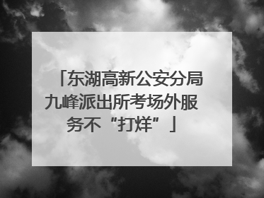 东湖高新公安分局九峰派出所考场外服务不“打烊”