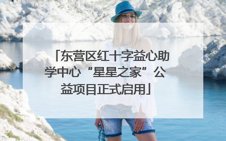 东营区红十字益心助学中心“星星之家”公益项目正式启用