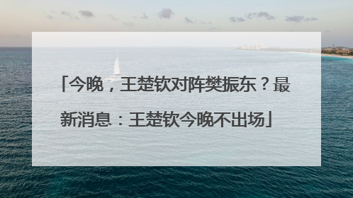 今晚，王楚钦对阵樊振东？最新消息：王楚钦今晚不出场