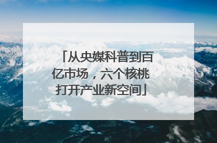 从央媒科普到百亿市场，六个核桃打开产业新空间