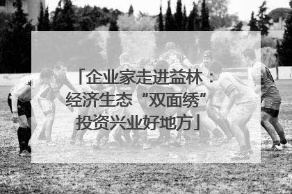 企业家走进益林：经济生态“双面绣” 投资兴业好地方