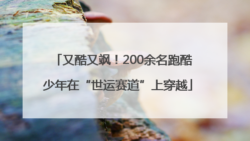 又酷又飒！200余名跑酷少年在“世运赛道”上穿越