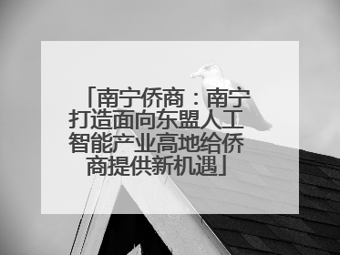 南宁侨商：南宁打造面向东盟人工智能产业高地给侨商提供新机遇