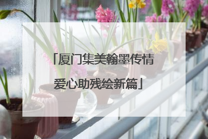 厦门集美翰墨传情 爱心助残绘新篇