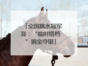全国跳水冠军赛：“临时搭档”摘金夺银