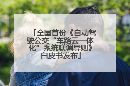 全国首份《自动驾驶公交“车路云一体化”系统联调导则》白皮书发布