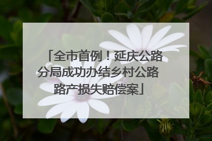全市首例！延庆公路分局成功办结乡村公路路产损失赔偿案