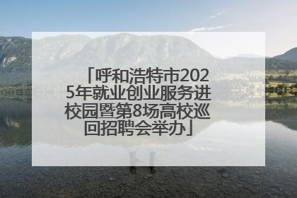 呼和浩特市2025年就业创业服务进校园暨第8场高校巡回招聘会举办
