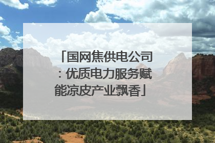 国网焦供电公司：优质电力服务赋能凉皮产业飘香