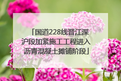 国道228线晋江深沪段加紧施工工程进入沥青混凝土摊铺阶段