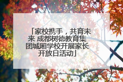 家校携手，共育未来 成都树德教育集团城厢学校开展家长开放日活动