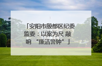 安阳市殷都区纪委监委：以案为尺 敲响 “廉洁警钟”