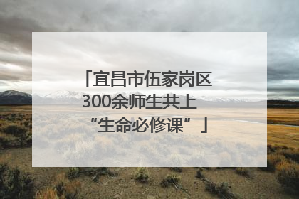 宜昌市伍家岗区300余师生共上“生命必修课”