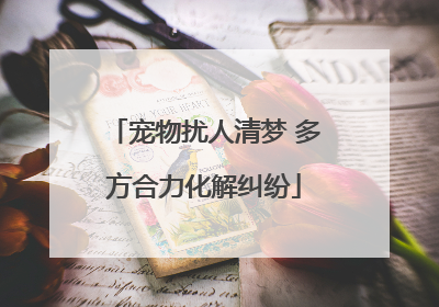 宠物扰人清梦 多方合力化解纠纷