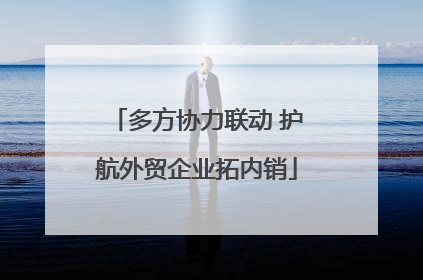 多方协力联动 护航外贸企业拓内销