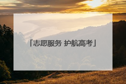 志愿服务 护航高考