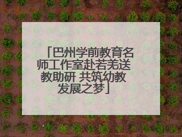巴州学前教育名师工作室赴若羌送教助研 共筑幼教发展之梦