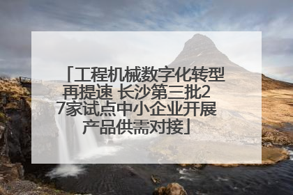 工程机械数字化转型再提速 长沙第三批27家试点中小企业开展产品供需对接