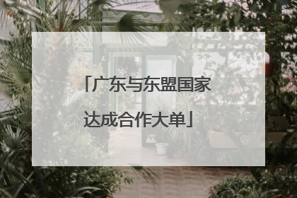 广东与东盟国家达成合作大单