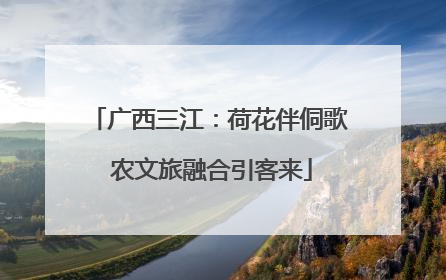 广西三江：荷花伴侗歌 农文旅融合引客来
