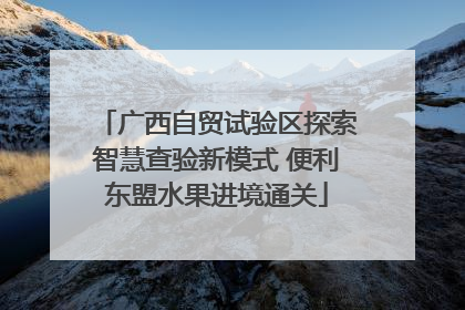 广西自贸试验区探索智慧查验新模式 便利东盟水果进境通关