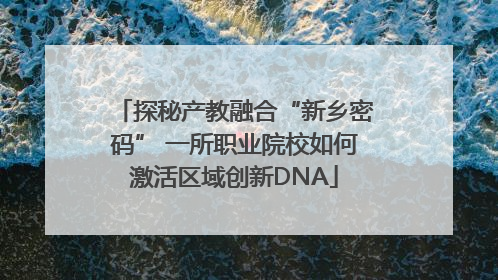 探秘产教融合“新乡密码” 一所职业院校如何激活区域创新DNA
